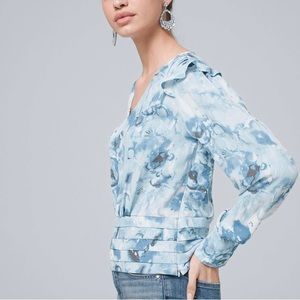 WHBM Pleat-Waist Blouse Size 6